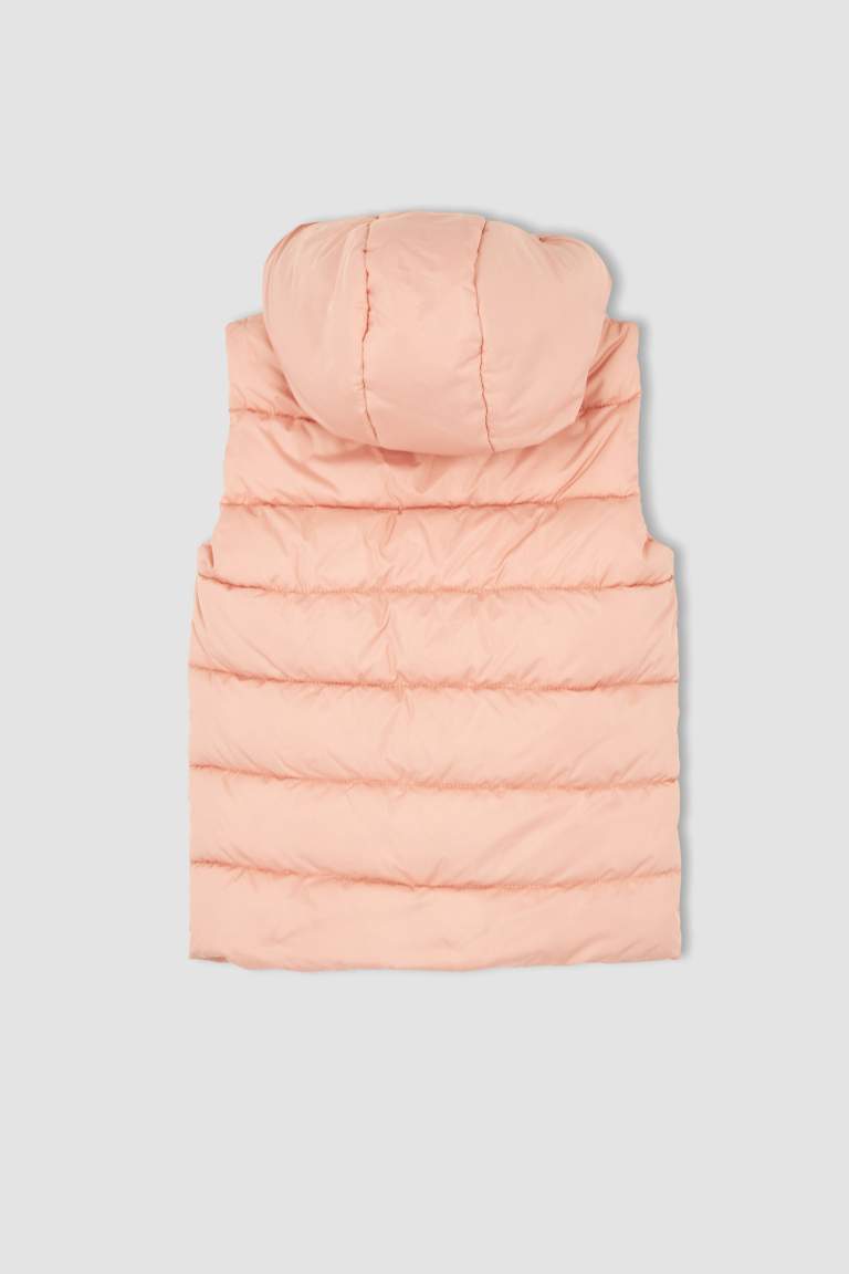 Girl Hooded Fleece Lined Vest