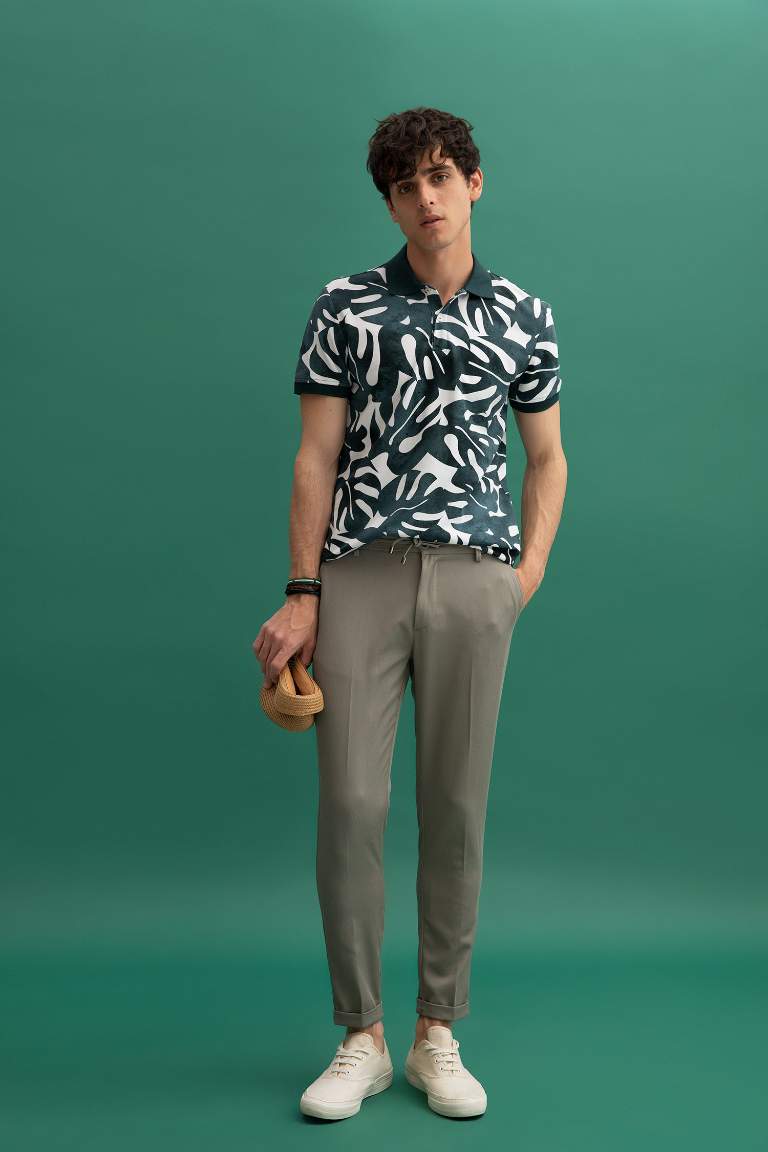 Beli Bağcıklı Duble Paça Jogger Chino Pantolon