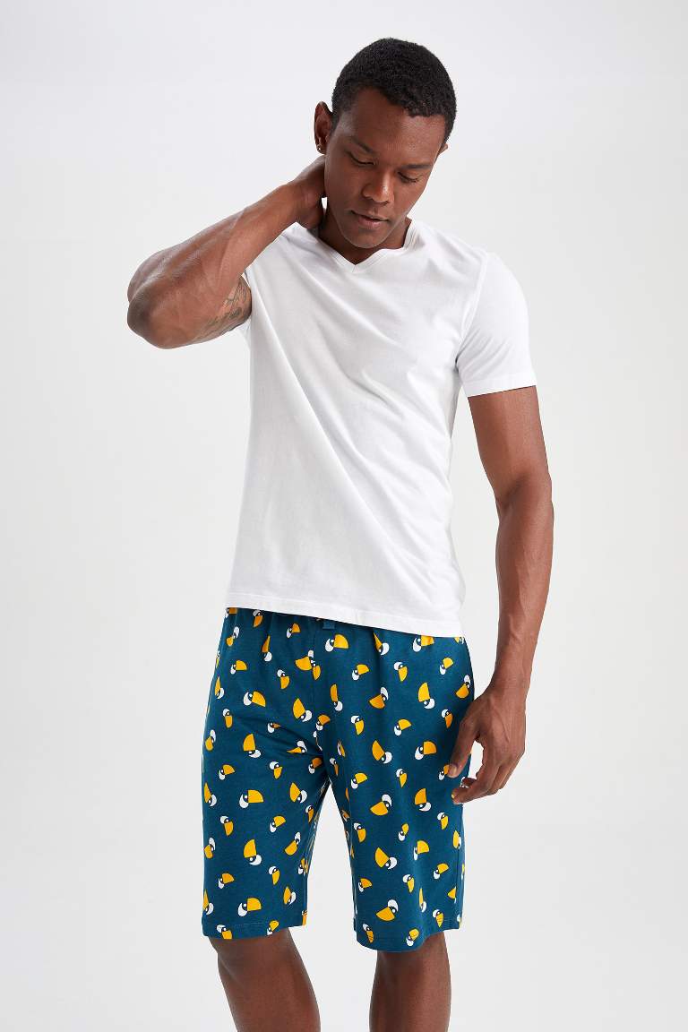 Regular Fit Desenli Pijama Altı