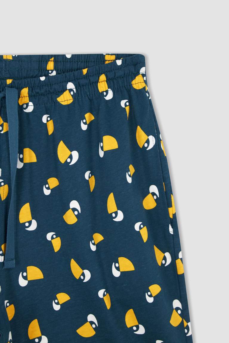 Regular Fit Desenli Pijama Altı