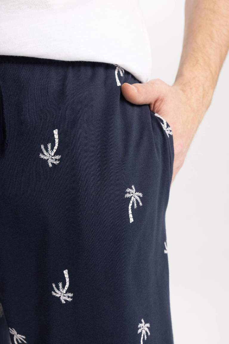 Regular Fit Desenli Pijama Altı