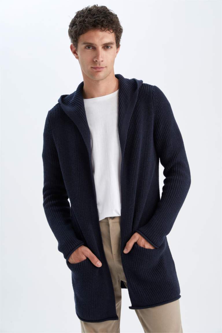 Hooded cardigan (23/Mint) main image 1