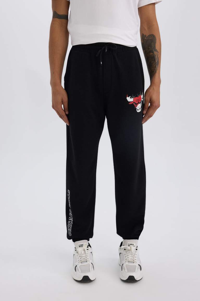 DeFactoFit NBA Chicago Bulls Oversize Fit Jogger Eşofman Altı