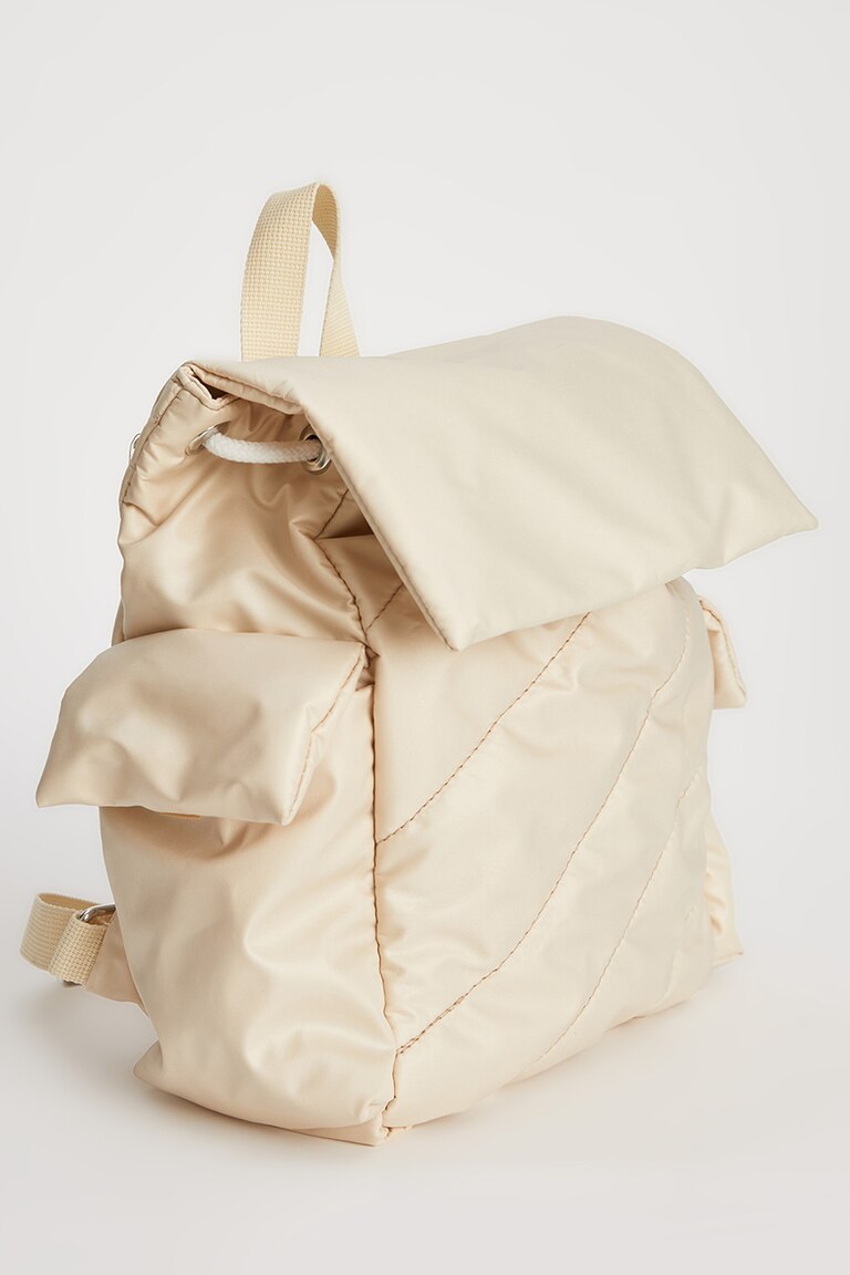 Patterned Packable Backpack Beige WOMAN Quilted Patterned Backpack 2436010 | DeFacto