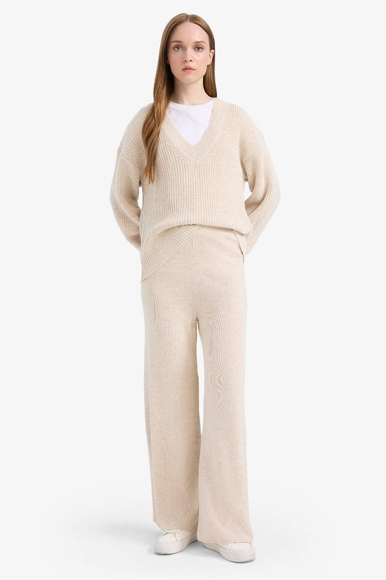 Relax Fit Geniş Bol Paça Pantolon