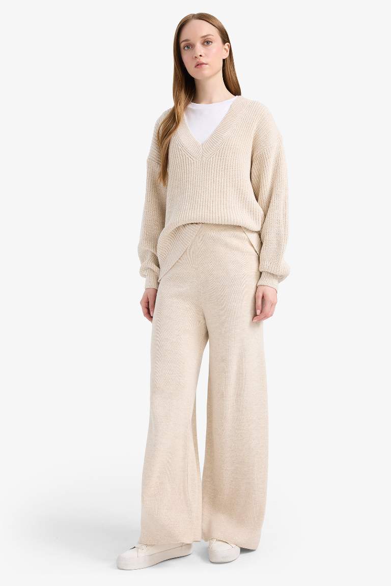 Relax Fit Geniş Bol Paça Pantolon