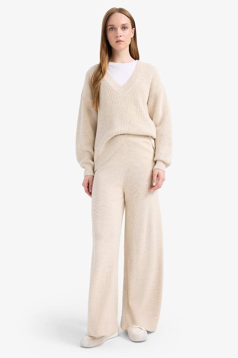 Relax Fit Geniş Bol Paça Pantolon