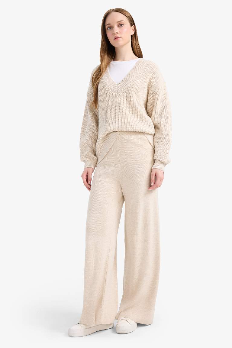 Relax Fit Geniş Bol Paça Pantolon