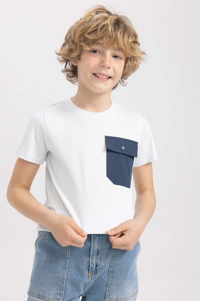 Boy Regular Fit Crew Neck Short Sleeved T-Shirt