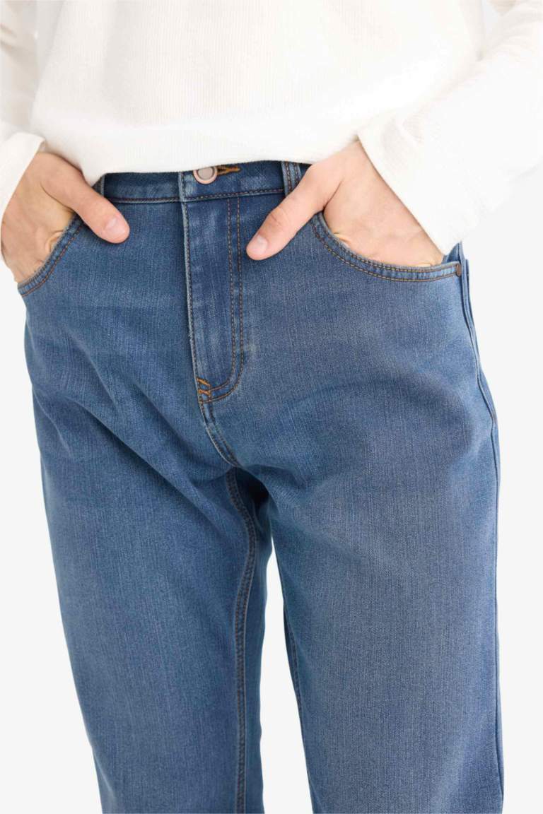 بنطلون جينز سيرجيو قصة عادية وخصر عادي