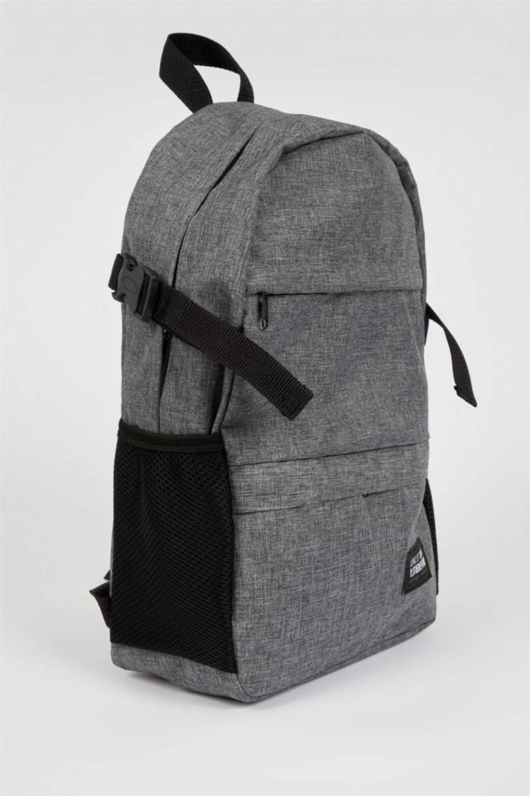 Grey MAN Men Large School Backpack with Laptop Compartment 2336615