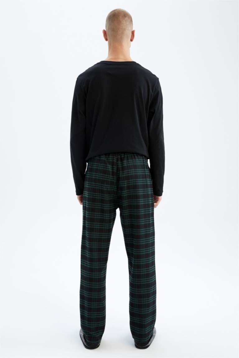 بنطلون فلانيل قصة عادية بجيب