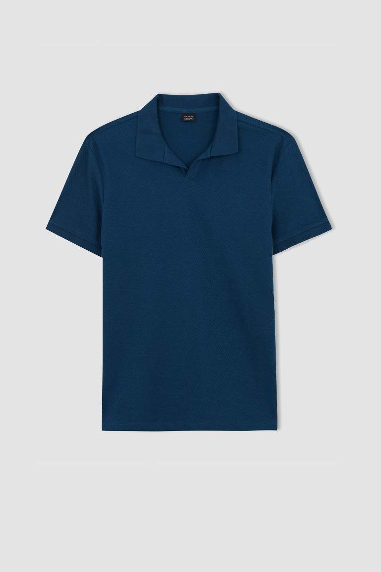 Modern Fit Polo Yaka Basic Kısa Kollu Tişört
