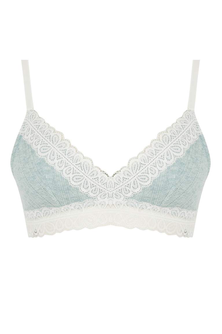 Lace Detail Triangle Bra