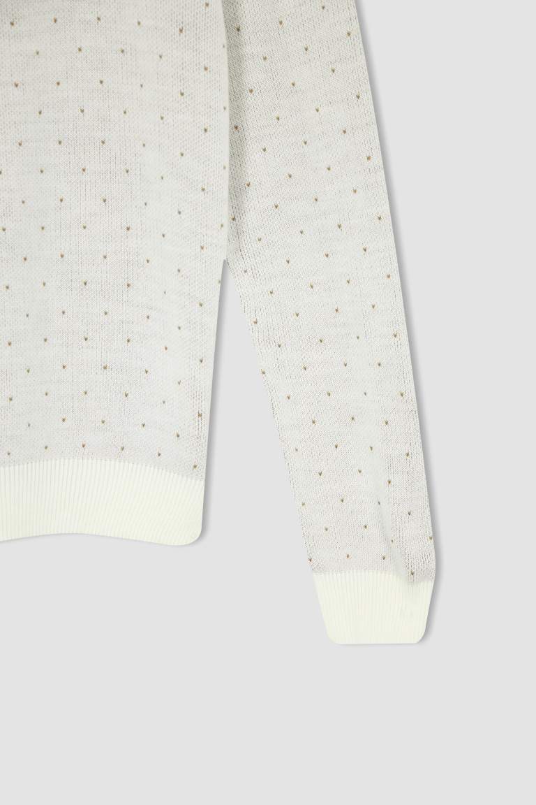 Slim Fit Bisiklet Yaka Triko Kazak
