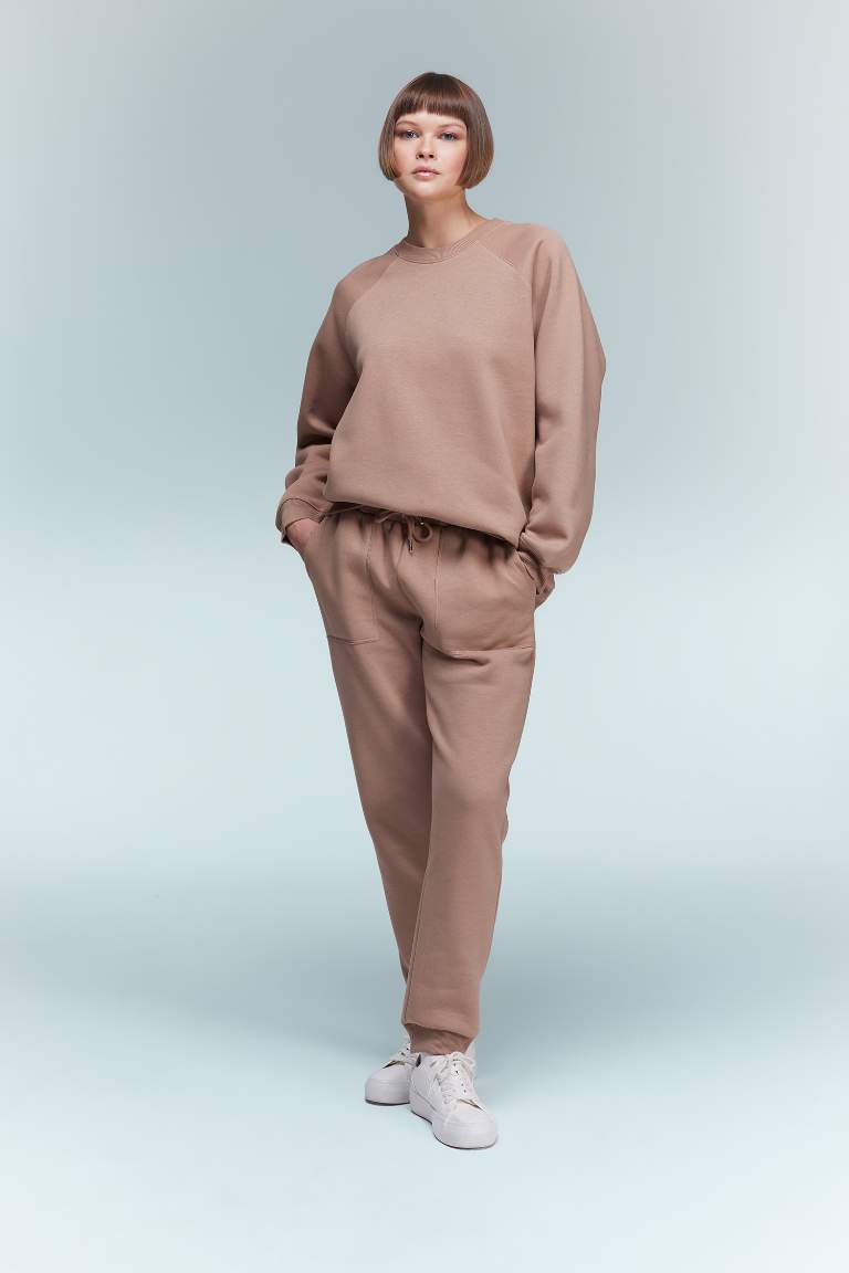 jogger Basic Thick Sweatshirt Fabric Trousers