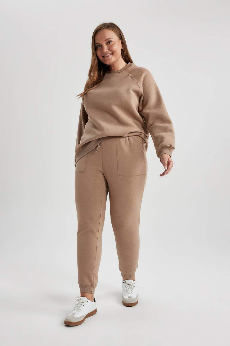 jogger Basic Thick Sweatshirt Fabric Trousers