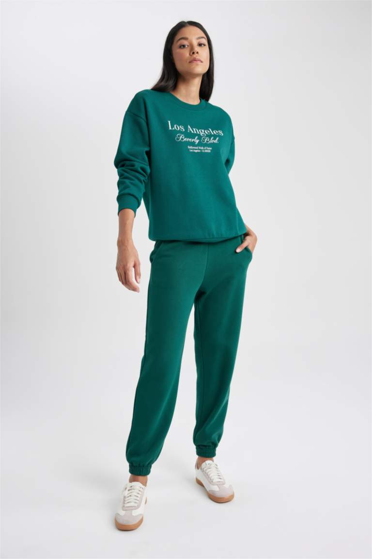 jogger Basic Thick Sweatshirt Fabric Trousers