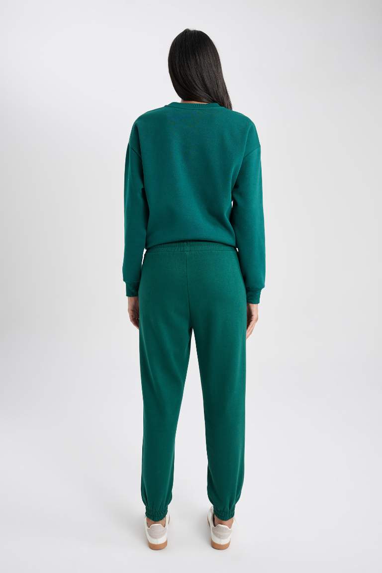 jogger Basic Thick Sweatshirt Fabric Trousers