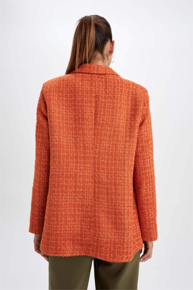 ORANGE LOOSE BLAZER main image 1