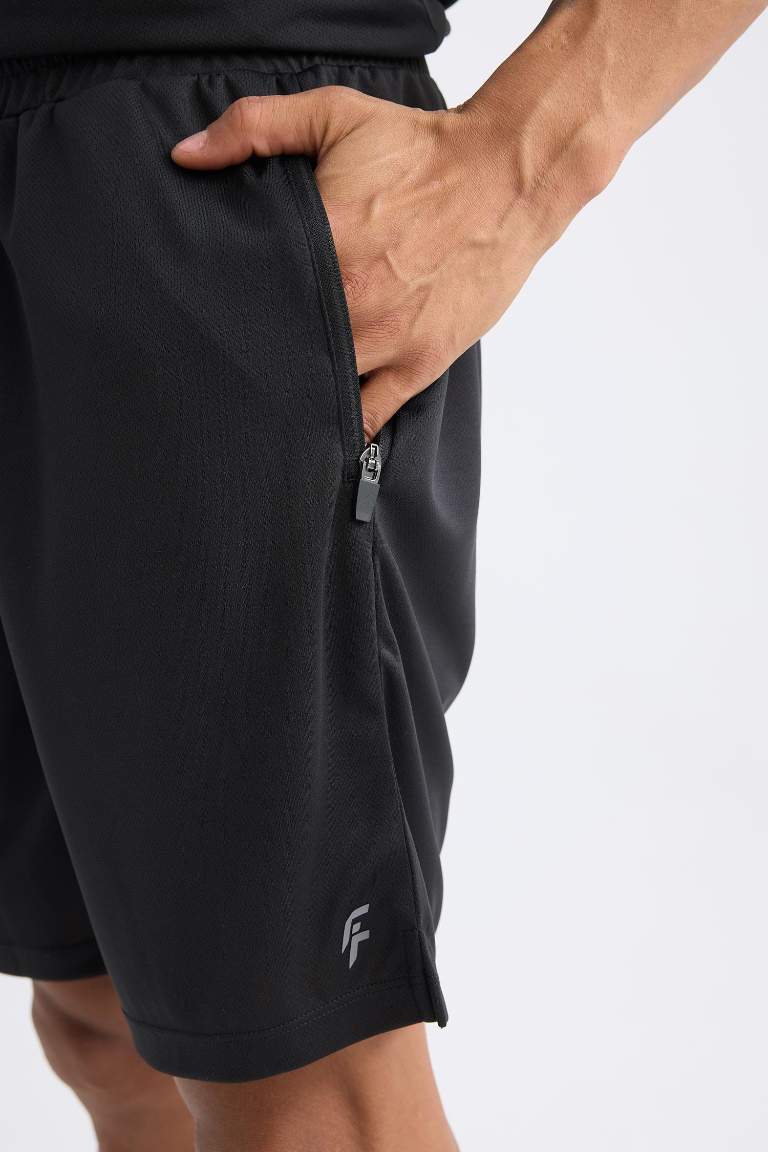 DeFactoFit Hızlı Kuruyan Slim Fit Dar Kesim Sporcu Standart Paça Şort