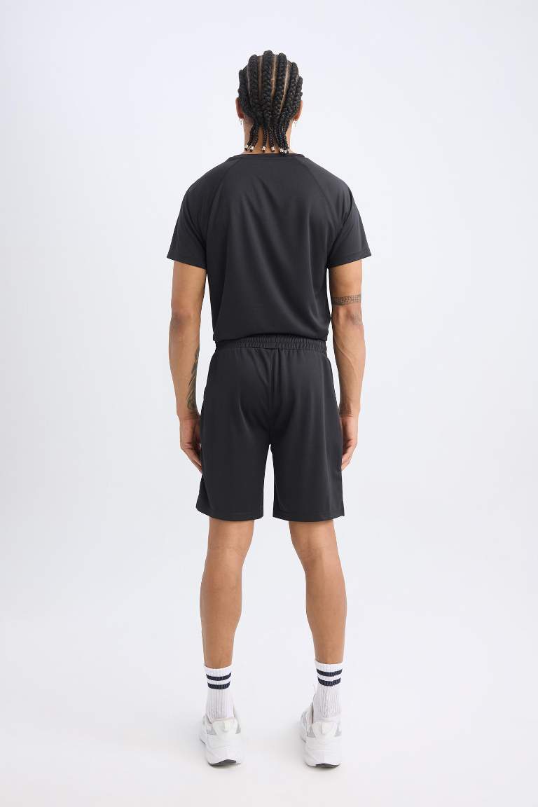 DeFactoFit Hızlı Kuruyan Slim Fit Dar Kesim Sporcu Standart Paça Şort