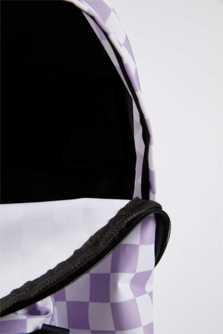Women's Defacto Fit Checkerboard Pattern School Backpack