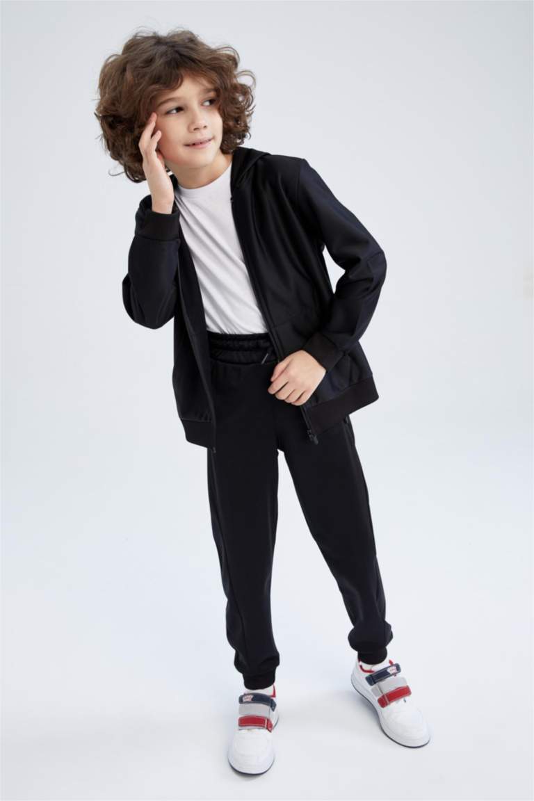 Erkek Çocuk Slim Fit Fermuarlı Eşofman Altı
