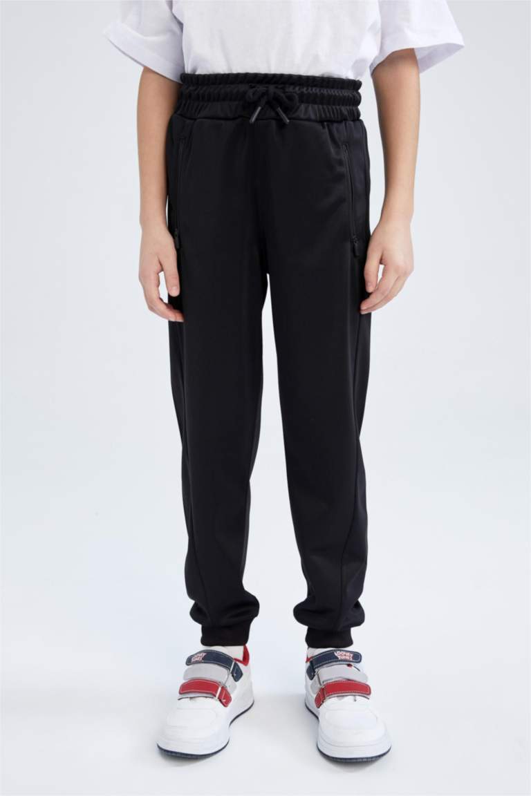 Erkek Çocuk Slim Fit Fermuarlı Eşofman Altı