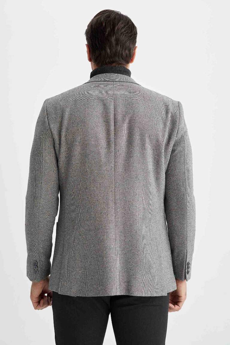 Modern Fit Astarlı Blazer Ceket