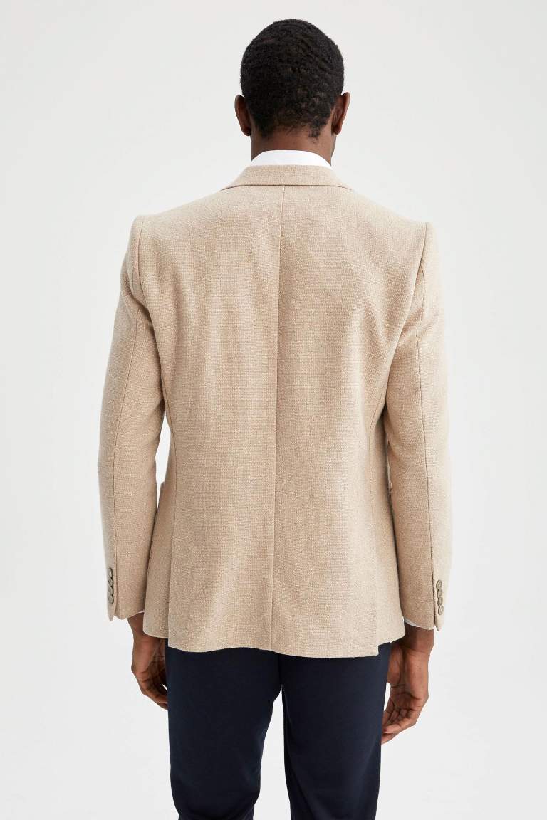 Modern Fit Astarlı Blazer Ceket