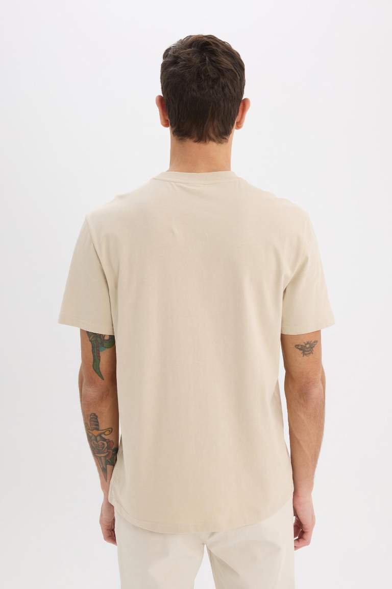 New Regular Fit Crew Neck Basic T-Shirt