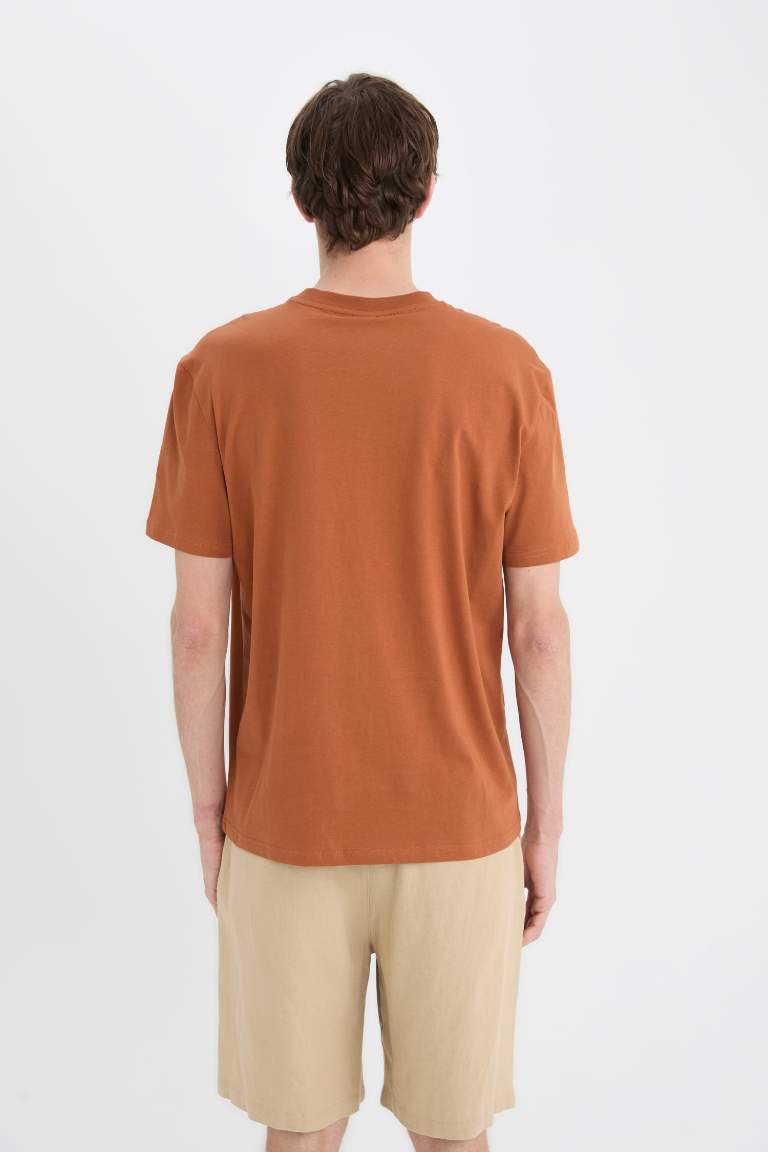 New Regular Fit Crew Neck Basic T-Shirt