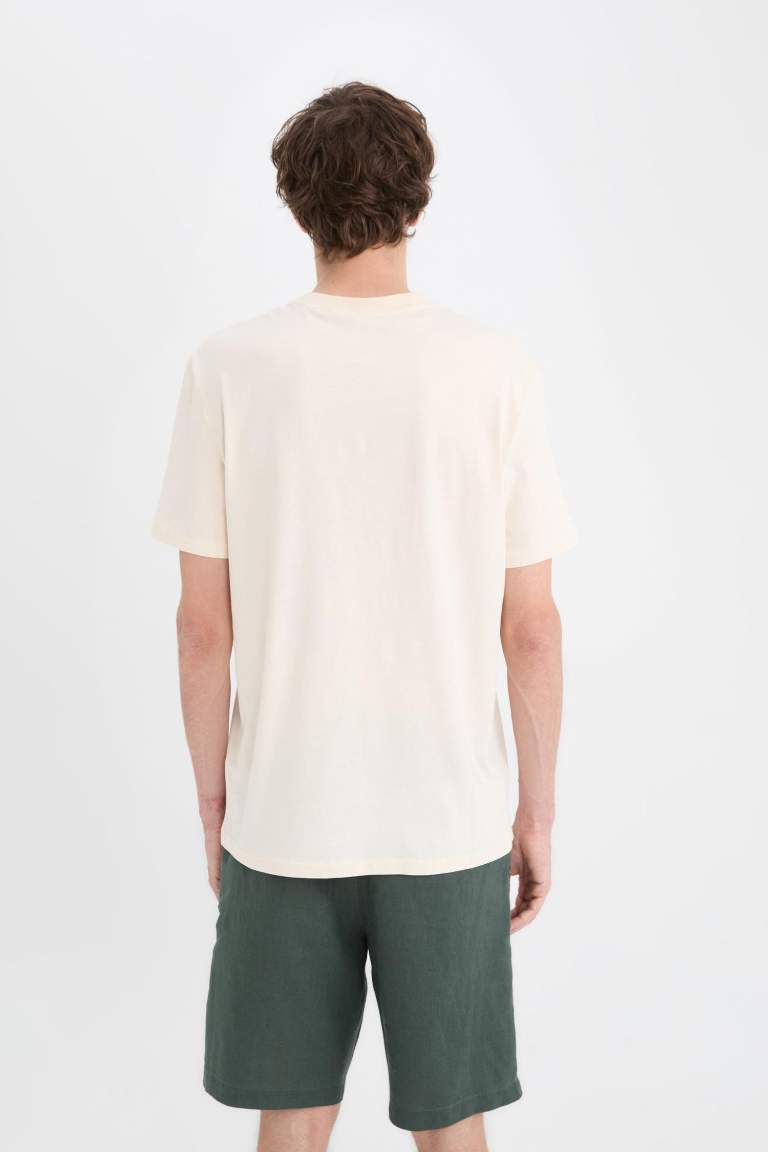 New Regular Fit Crew Neck Basic T-Shirt