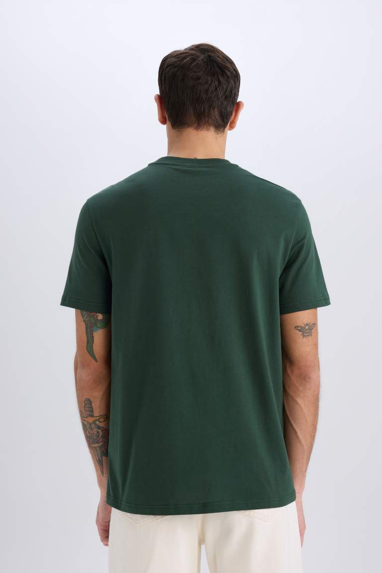 New Regular Fit Crew Neck Basic T-Shirt