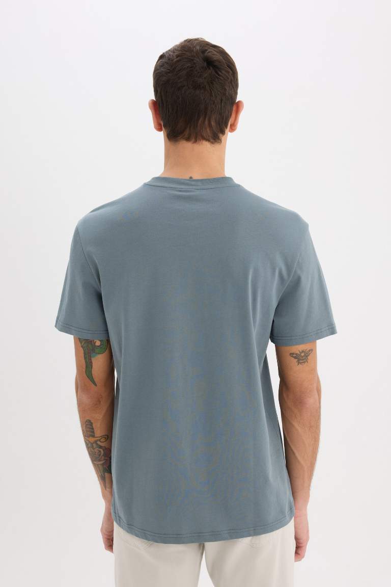 New Regular Fit Crew Neck Basic T-Shirt