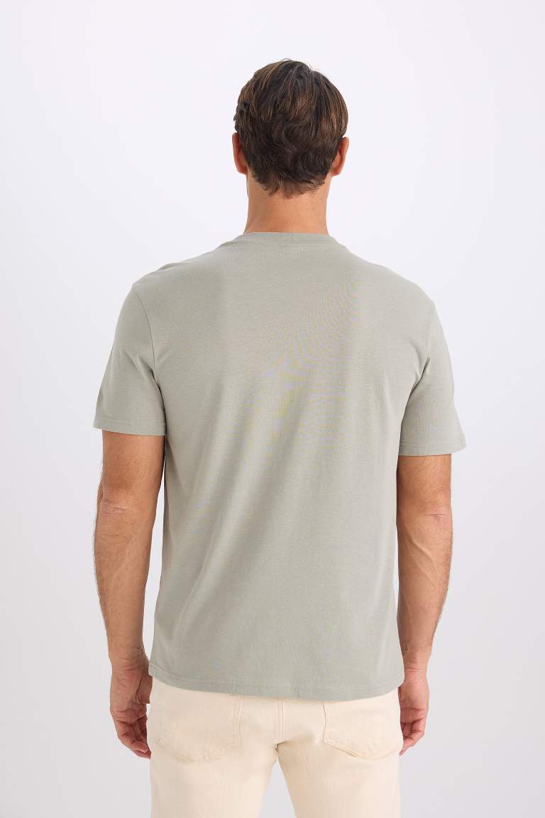 New Regular Fit Crew Neck Basic T-Shirt