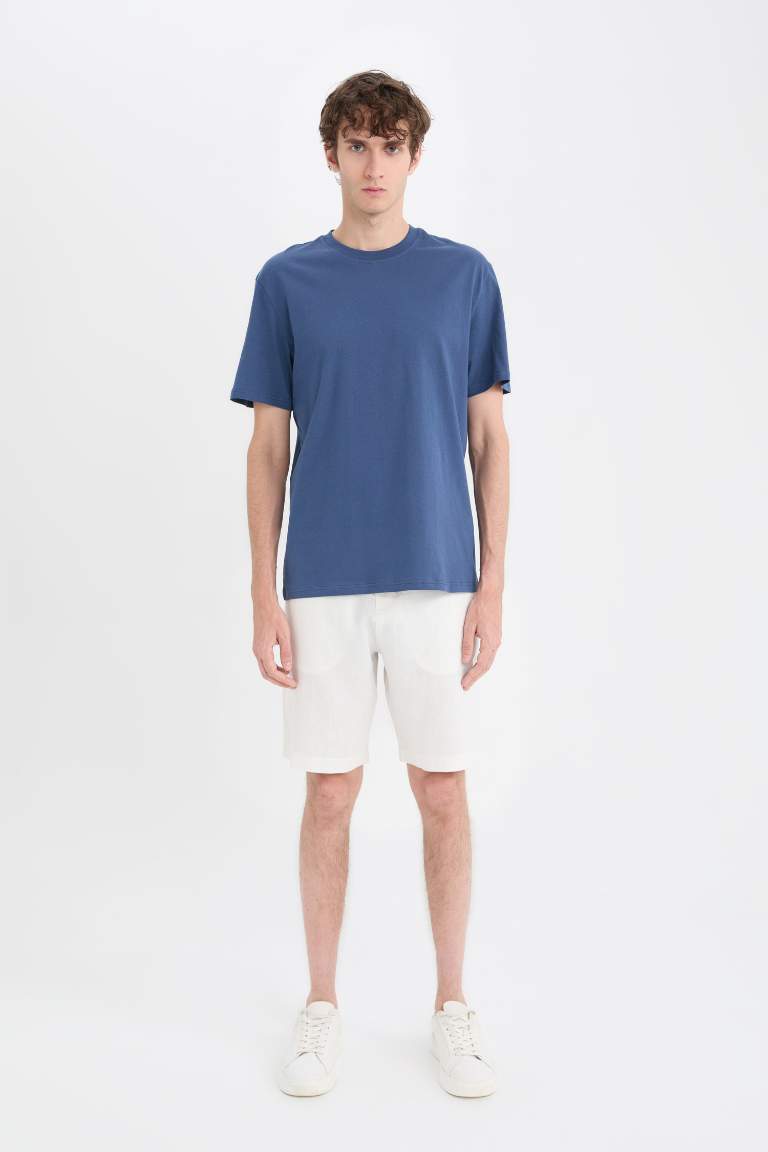 New Regular Fit Crew Neck Basic T-Shirt