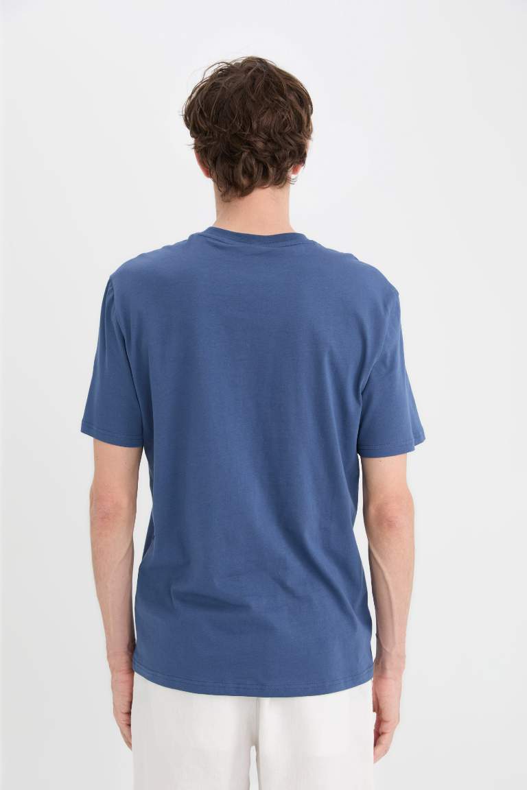 New Regular Fit Crew Neck Basic T-Shirt