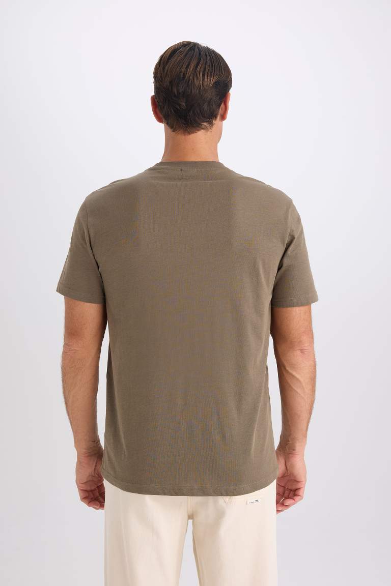 New Regular Fit Crew Neck Basic Short Sleeve T-Shirt