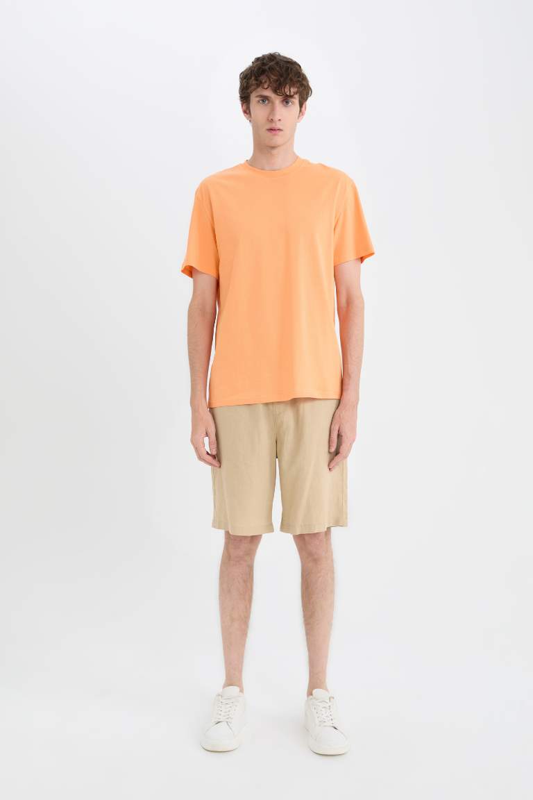 New Regular Fit Crew Neck Basic T-Shirt