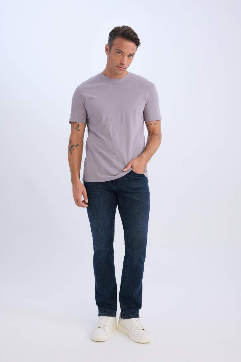 New Regular Fit Crew Neck Basic T-Shirt