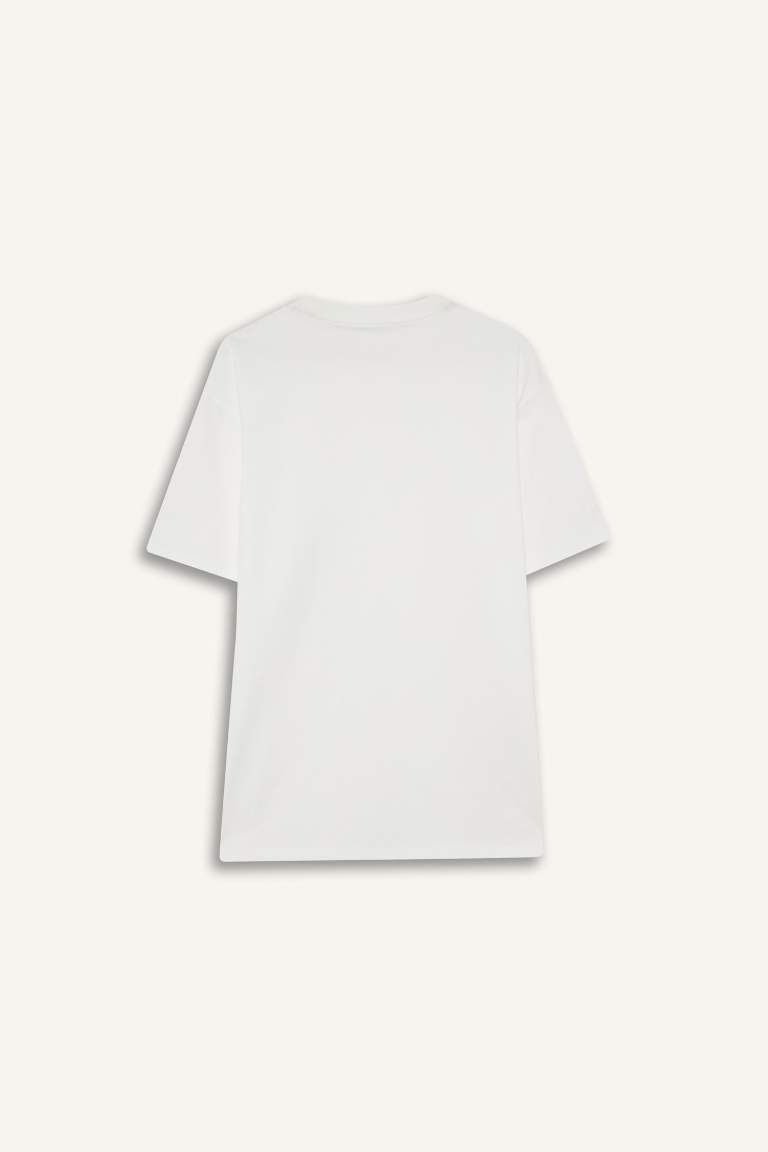 New Regular Fit Crew Neck Basic Short Sleeve T-Shirt