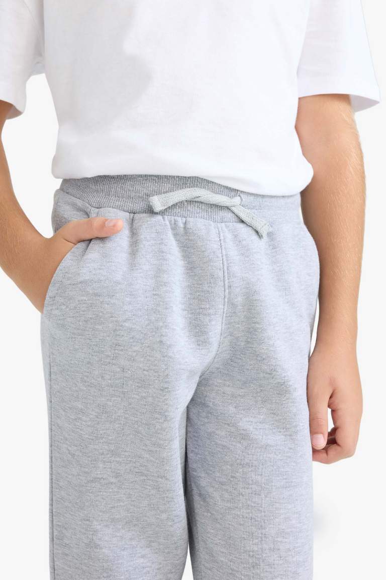 Boy Elastic Waist School Sweatpants