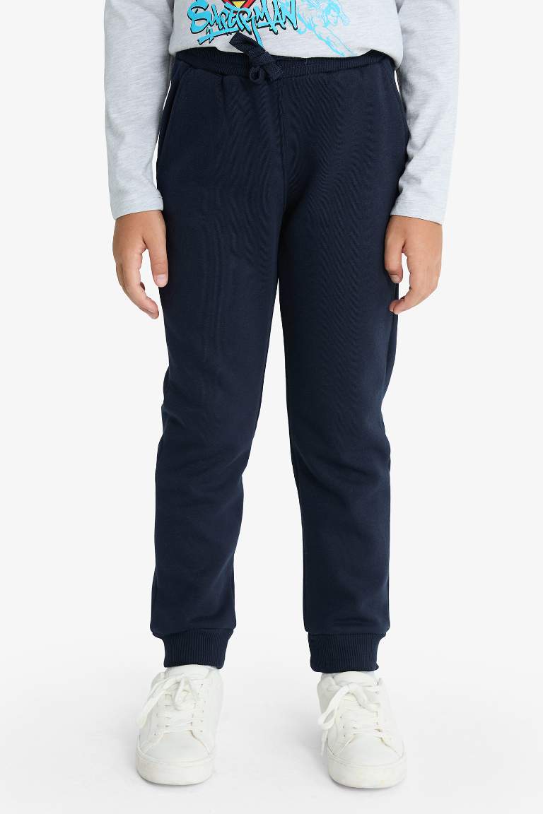 Boy Navy Blue School Sweatpants