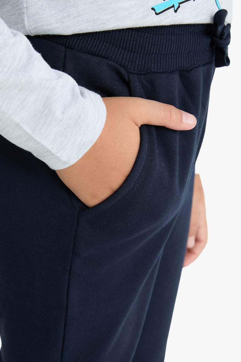 Boy Navy Blue School Sweatpants
