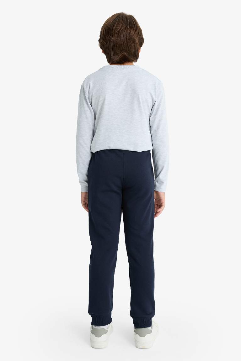 Boy Navy Blue School Sweatpants