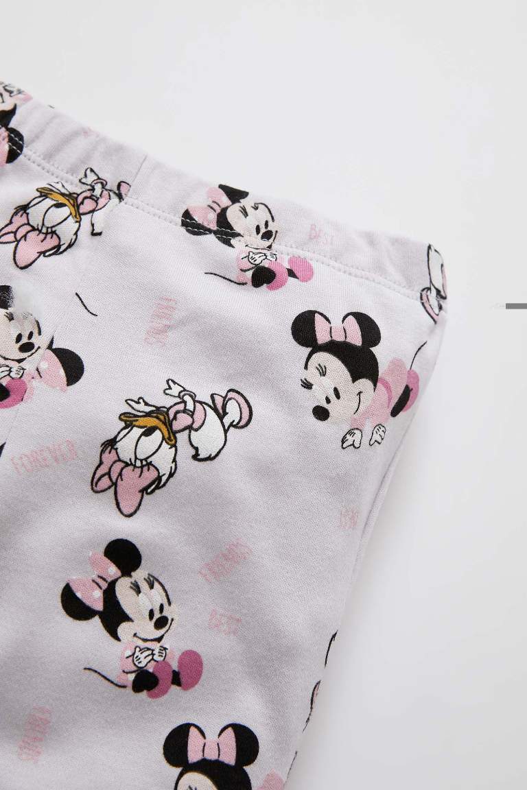 Kız Bebek Minnie Mouse Lisanslı Yenidoğan Pamuklu 3'lü Takım