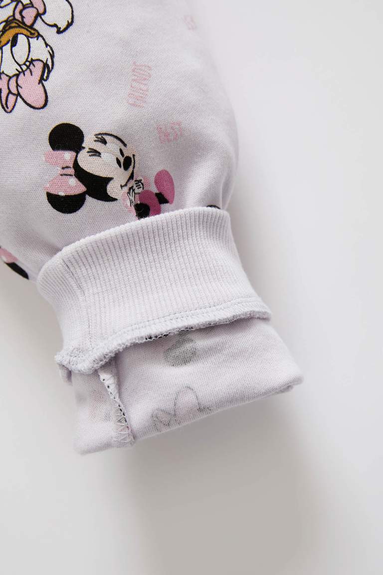 Kız Bebek Minnie Mouse Lisanslı Yenidoğan Pamuklu 3'lü Takım