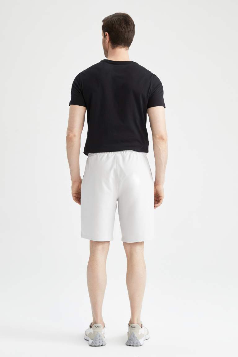 Regular Fit Pamuklu Penye Şort
